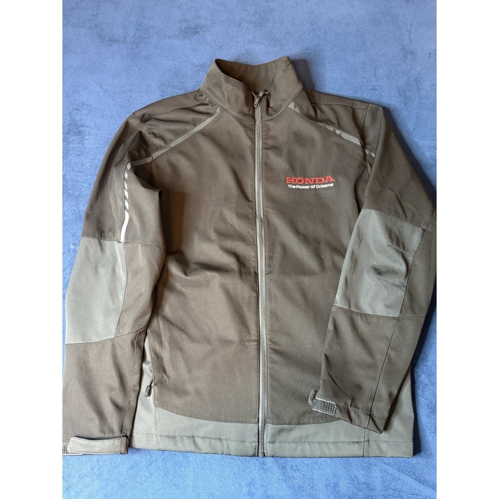 Honda Power Of Dreams Racing Jacket Mens Large Black Windbreaker Port Authority